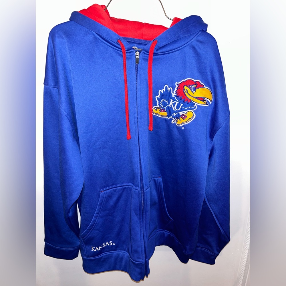 KU Kansas Jayhawks full zip hoodie. XL